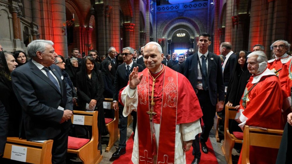 Papa Leon al XIV-lea la rugăciunea ”Ora Medie” în catedrala ”Neprihănita Zămislire” din Monaco