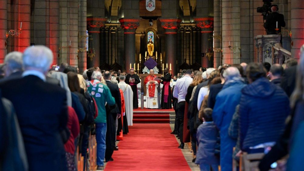 Papa Leon al XIV-lea la rugăciunea ”Ora Medie” în catedrala ”Neprihănita Zămislire” din Monaco