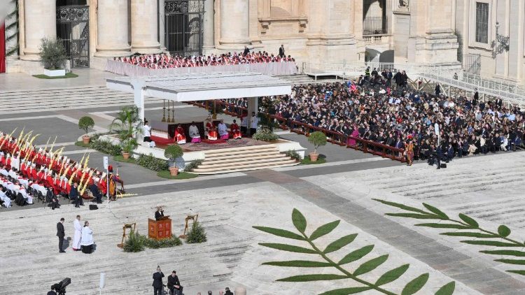 Blick auf den Petersplatz