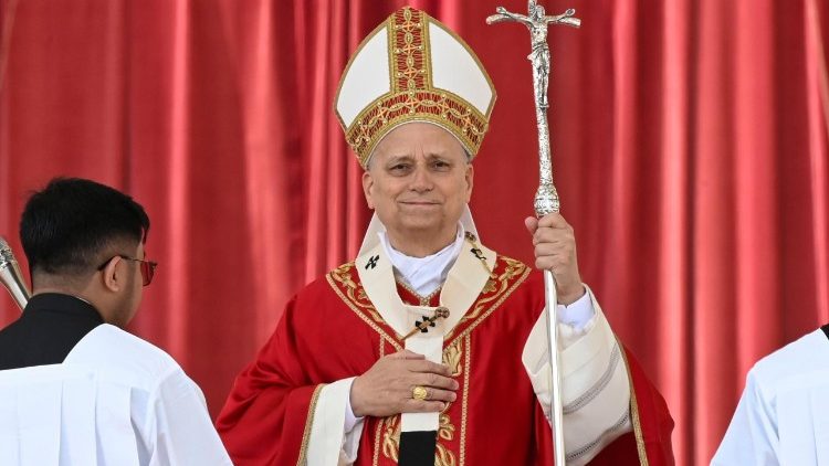 Papež Leon XIV. na cvetno nedeljo, 29. marec 2026