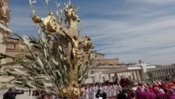 Imagine simbolică: Pacea nonviolentă a lui Isus (Piața Sfântul Petru, în Duminica Floriilor, 2026)