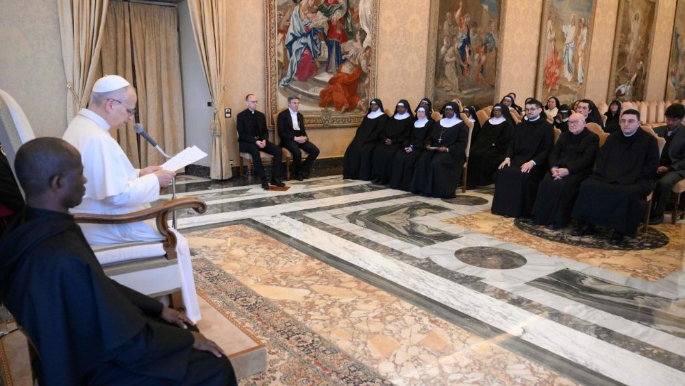 Аўдыенцыя для бэнэдыктынскіх супольнасцей