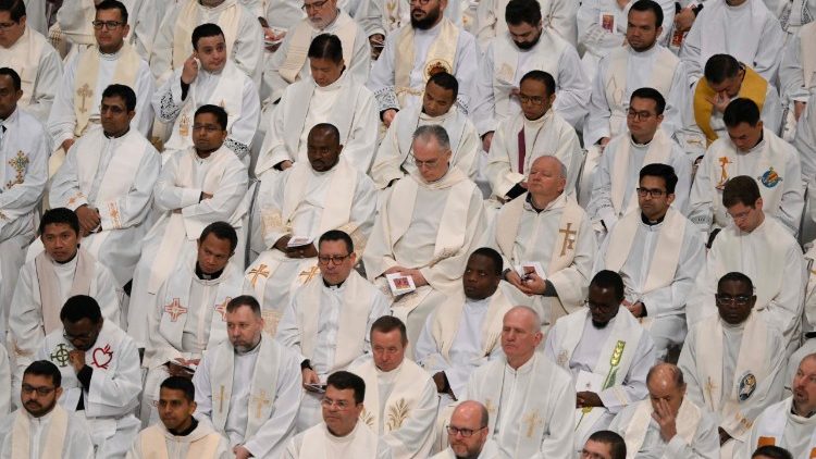 Messe chrismale célébrée par le Pape Léon XIV, jeudi 2 avril 2026.
