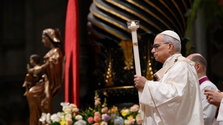 Навечерие Пасхи в Святую ночь (Ватикан, собор Св. Петра, 4 апреля 2026 г.) 