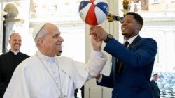 Momentka ze setkání při generální audienci 8. dubna 2026