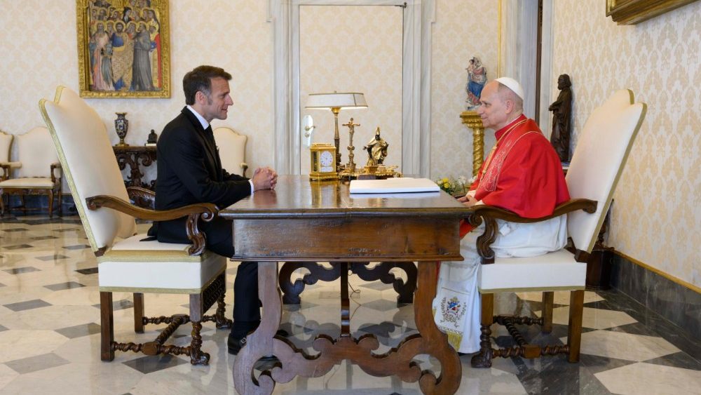 Візіт прэзідэнта Францыі Эмануэля Макрона ў Ватыкан