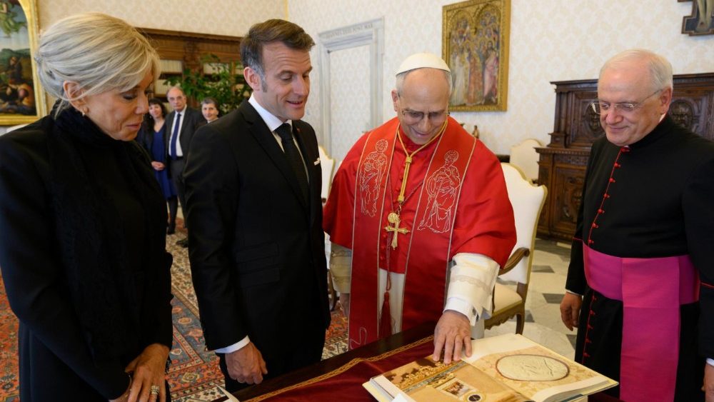 Візіт прэзідэнта Францыі Эмануэля Макрона ў Ватыкан
