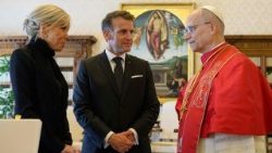 Візіт прэзідэнта Францыі Эмануэля Макрона ў Ватыкан