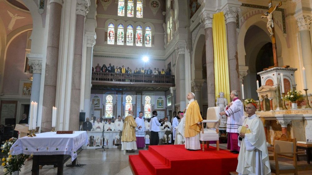 Mše svatá v bazilice svatého Augustina, 14. 4. 2026