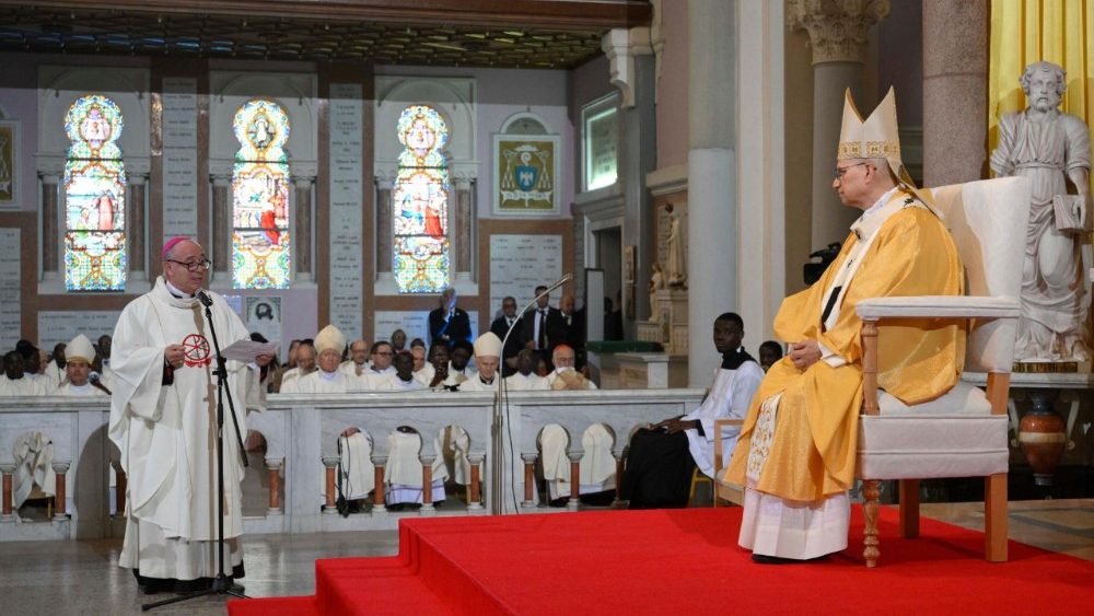 Mše svatá v bazilice svatého Augustina, 14. 4. 2026