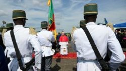2026.04.15 Viaggio Apostolico in Camerun - Cerimonia di benvenuto