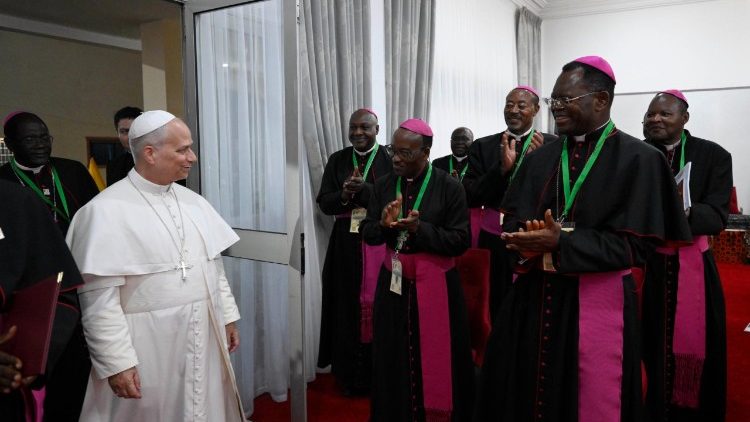 Setk&aacute;n&iacute; s kamerunsk&yacute;mi biskupy