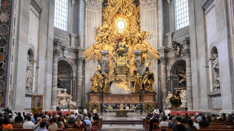 Messfeier im Petersdom