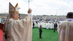 Pope Leo at Mass in Doula