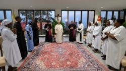 2026.04.17 Viaggio Apostolico in Camerun - Incontro Rappresentanti Istituti Religiosi