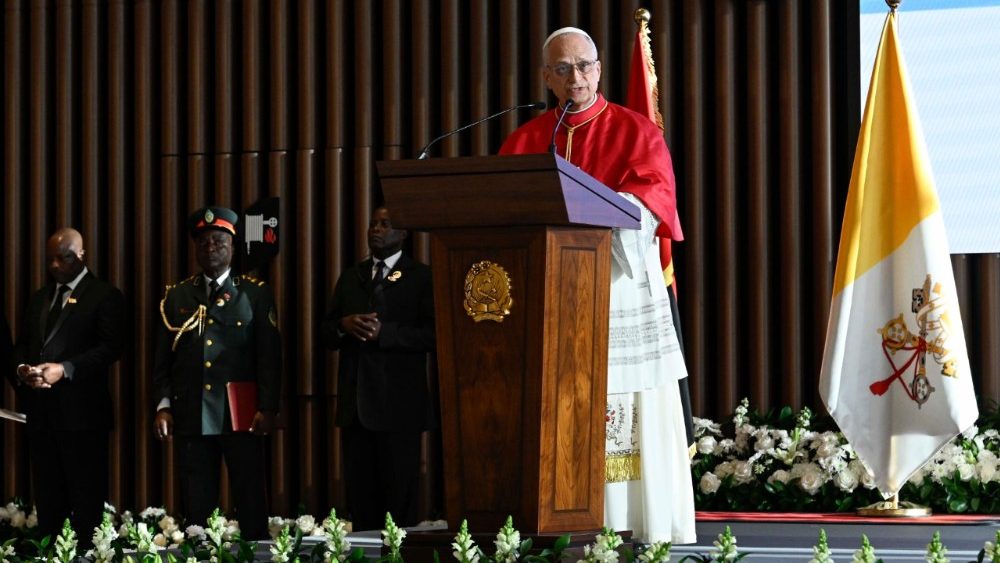 2026.04.18 Viaggio Apostolico in Angola - Incontro con le Autorita', la Societa' Civile e il Corpo Diplomatico
