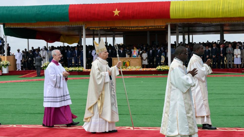 Sfântă Liturghie prezidată de Leon al XIV-lea la Yaoundé, în Camerun, în 18 aprilie 2026