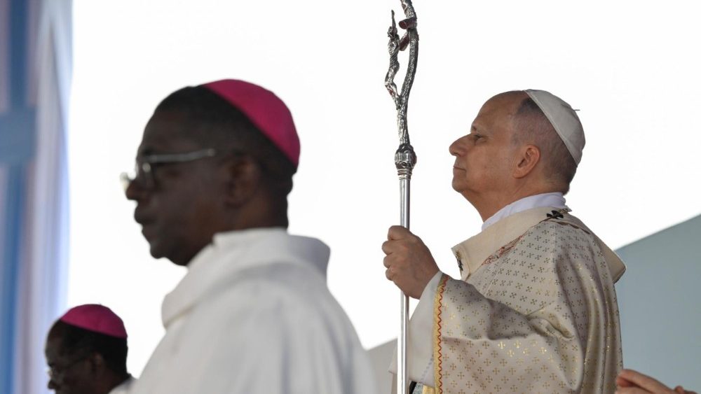 Sfântă Liturghie prezidată de Leon al XIV-lea la Yaoundé, în Camerun, în 18 aprilie 2026