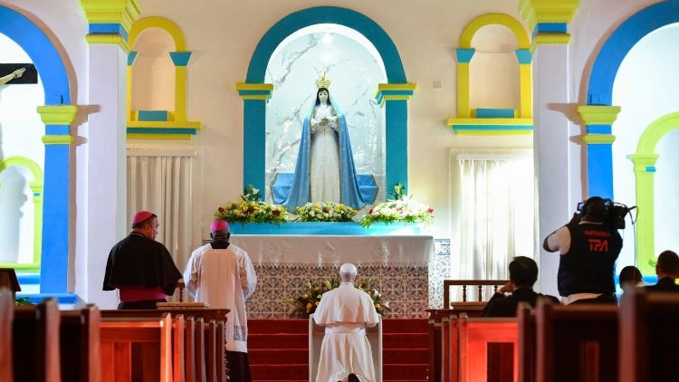 Lev XIV. ve svatyni Mama Muxima, 19. 4. 2026