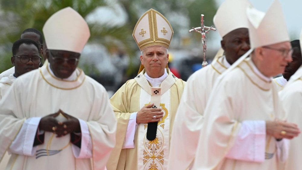 Mše svatá na pláni Kilamba na předměstí Luandy, 19. 4. 2026