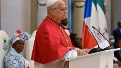 2026.04.21 Viaggio Apostolico in Guinea Equatoriale - Incontro con le AutoritÃ , la SocietÃ  Civile e il Corpo Diplomatico