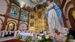 2026.04.22 Viaggio Apostolico in Guinea Equatoriale -  Santa Messa alla Basilica dellâ  Immacolata Concezione di Mongomo