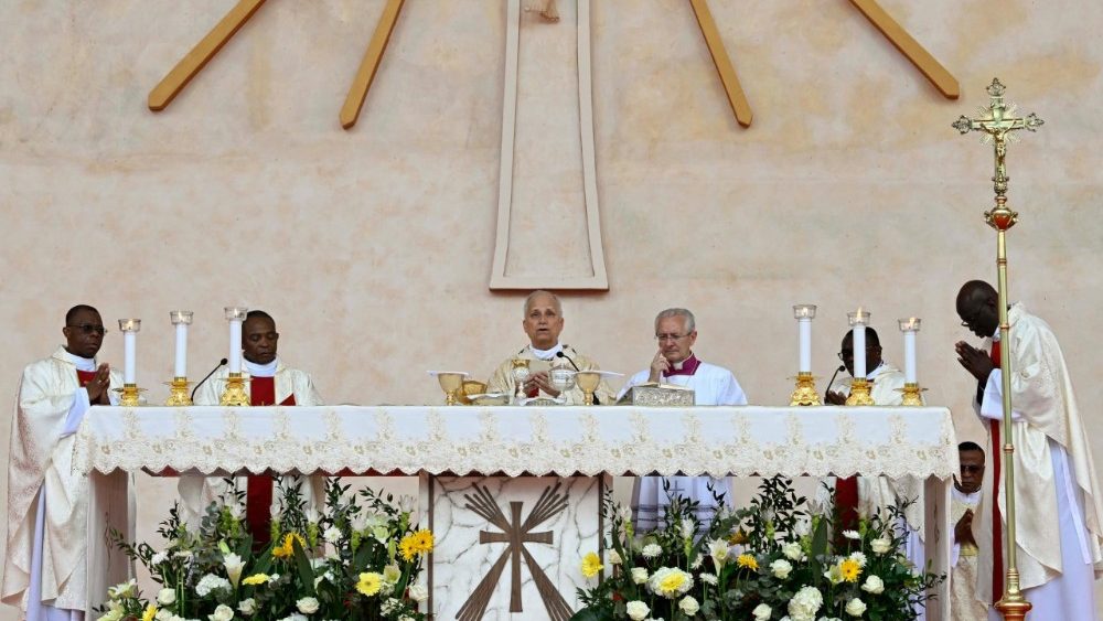 Mše svatá na stadionu v Malabu, 23. 4. 2026