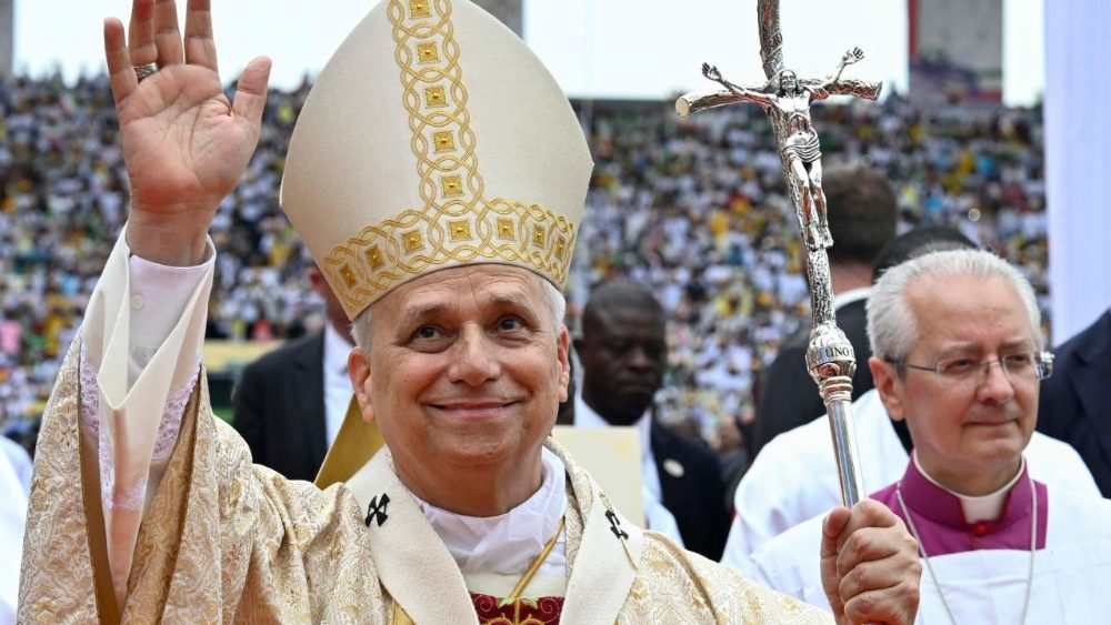 Mše svatá na stadionu v Malabu, 23. 4. 2026