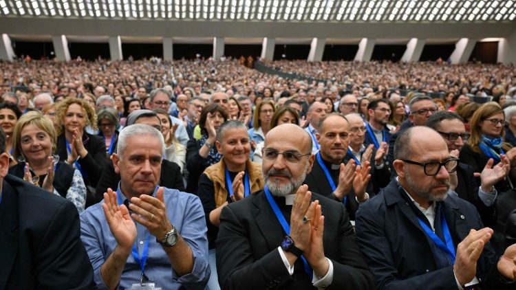 Encuentro de los profesores de religi&oacute;n con el Papa