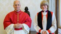 教皇レオ14世、英国国教会のムラリー・カンタベリー大主教を迎えて　2026年4月27日　バチカン宮殿