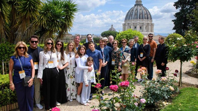 Members of The Papal Foundation visit the Vatican Gardens during their pilgrimage