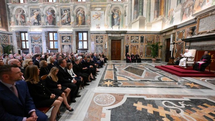 In Sala Clementina l'udienza di Leone XIV alla Papal Foundation