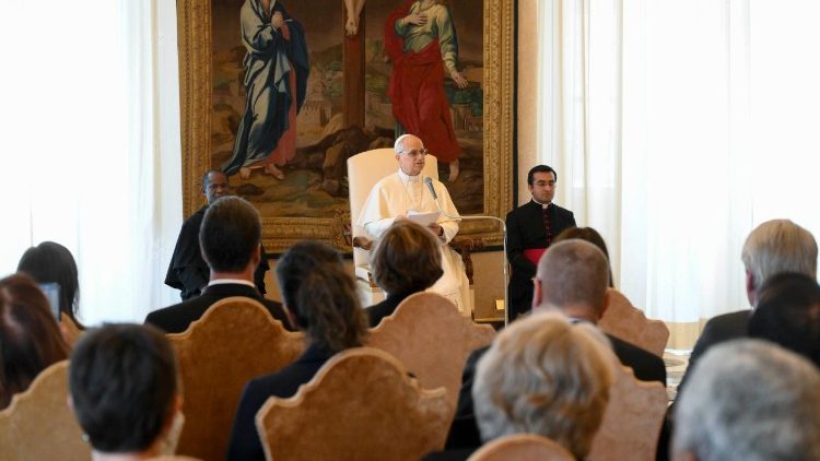 Pope Leo XIV meets with the Board of Directors of Catholic Charities USA