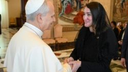 Падчас папскай аўдыенцыі для "Catholic Charities USA"