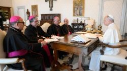 Diálogo do Papa Leão XIV com a Presidência do Episcopado venezuelano, segunda-feira, 4 de maio de 2026.