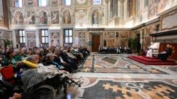 El discurso del Papa León XIV a los miembros de la Asociación Italiana de Esclerosis Lateral Amiotrófica (AISLA)