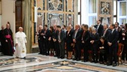 Leó pápa az EBESZ drog és bűnszervezetek elleni konferenciájának résztvevőivel