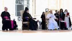 Likita lya banso ya Papa Léon XIV esika wapi Aram ya Yambo, Catholicos y'Arménie ya Cilicie, azalaki 
