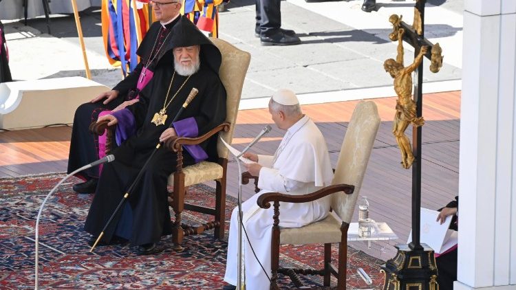 Papst Leo XIV. bei der Generalaudienz diesen Mittwoch, 20.5.2026