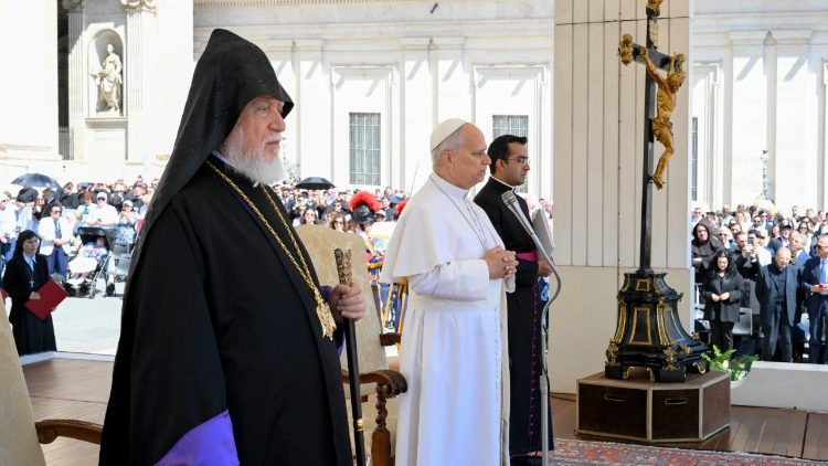 Katolikos Aram I. in papež Leon XIV.