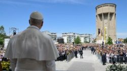 Сустрэча Папы з жыхарамі Ачэры на плошчы Ніколы Каліпары