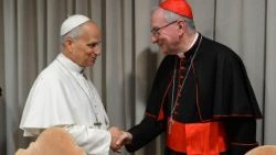 Le Pape Léon et le cardinal Pietro Parolin le 25 mai 2026