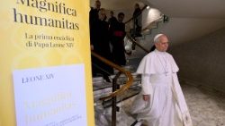 Падчас прэзентацыі энцыклікі Льва XIV "Magnifica humanitas"