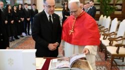Il presidente della Repubblica d'Albania, Bajram Begaj, in udienza da Papa Leone XIV in Vaticano