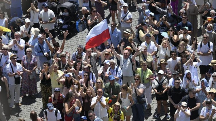 Na audiencji tradycyjnie było wielu Polak&oacute;w