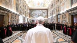 Il Papa durante l'udienza ai partecipanti all’Assemblea Generale delle Pontificie Opere Missionarie
