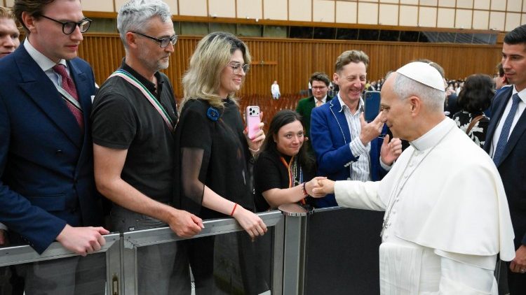 Papst Leo XIV. empfing diesen Freitag Mitglieder katholischer Studentenverbindungen aus Deutschland im Vatikan