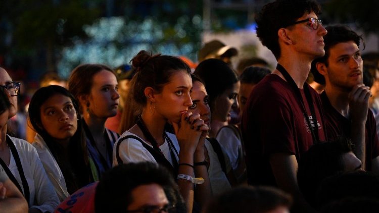 Bei der Gebetsvigil