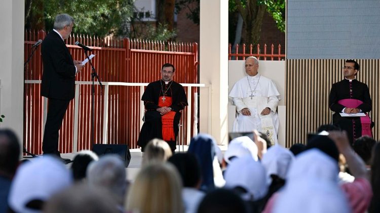Die Begegnung mit dem Papst