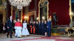 2026.06.06 Viaggio Apostolico in Spagna - Visita di cortesia alle Loro MaestÃ  i Reali di Spagna